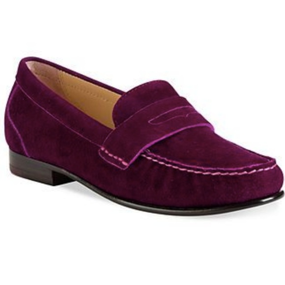 Cole Haan Shoes - Cole Haan Monroe Winery Suede Penny Loafer